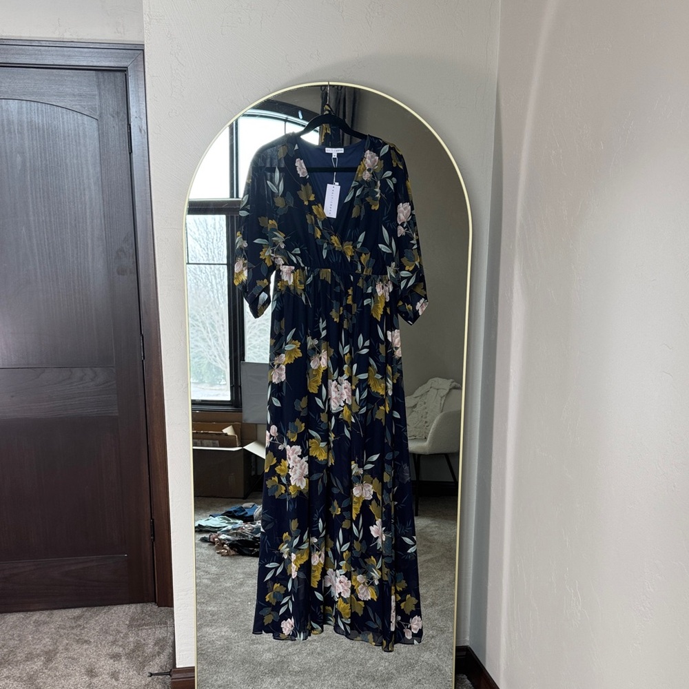 Baltic Born Navy Floral Maxi Dress - Picture 3 of 4